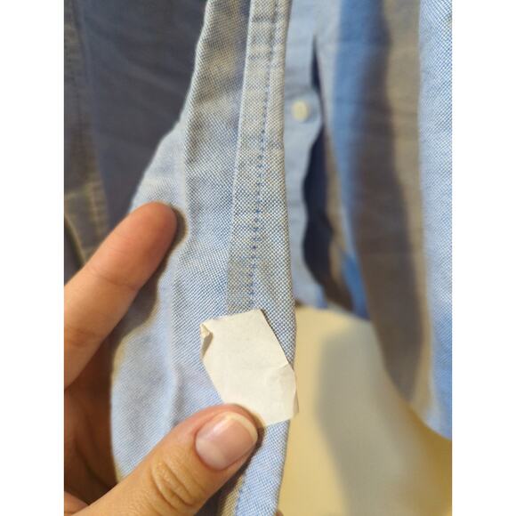 RTR Marissa Webb Emmerson Blue Long Sleeve Tie Waist Shirt Mini Dress Size Large - Picture 4 of 6